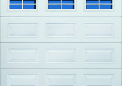sectional garage door with windows