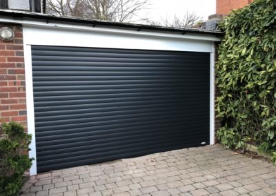 graphite grey garage door