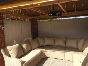 patio windbreak side awning screen