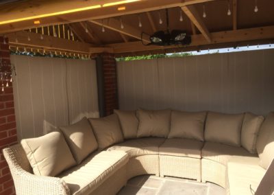 patio windbreak side awning screen