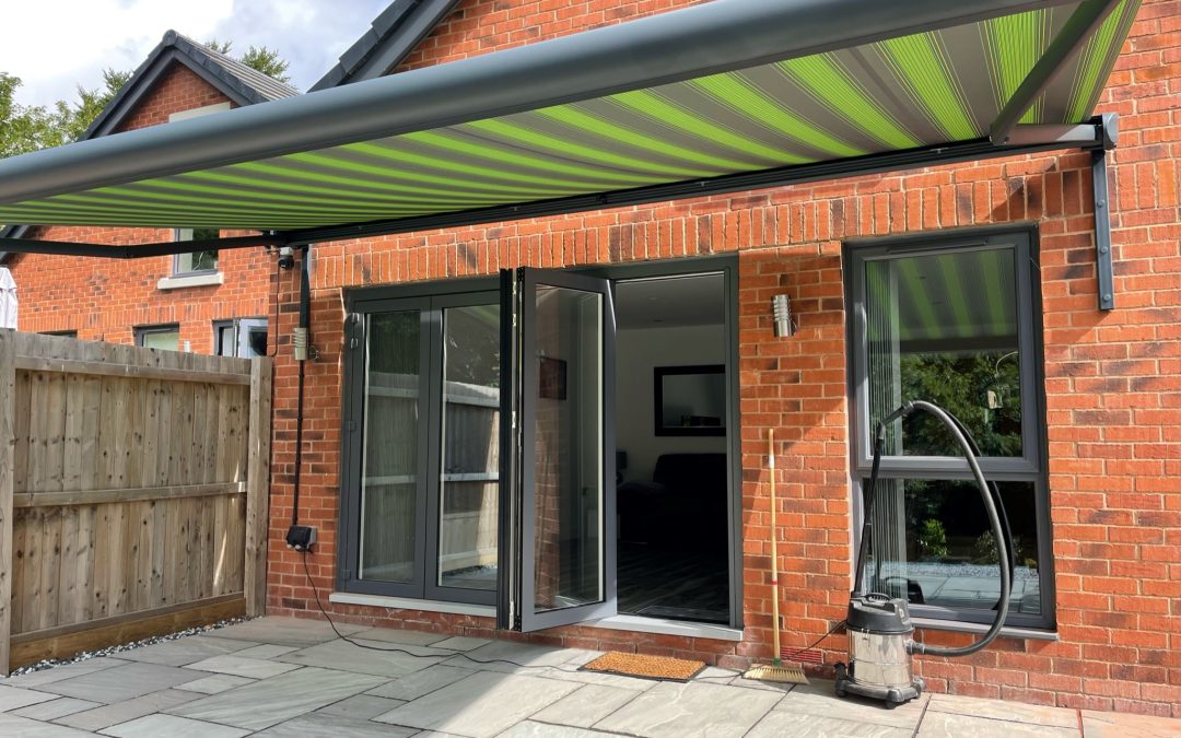 Awning over bifold doors - roluxuk.com